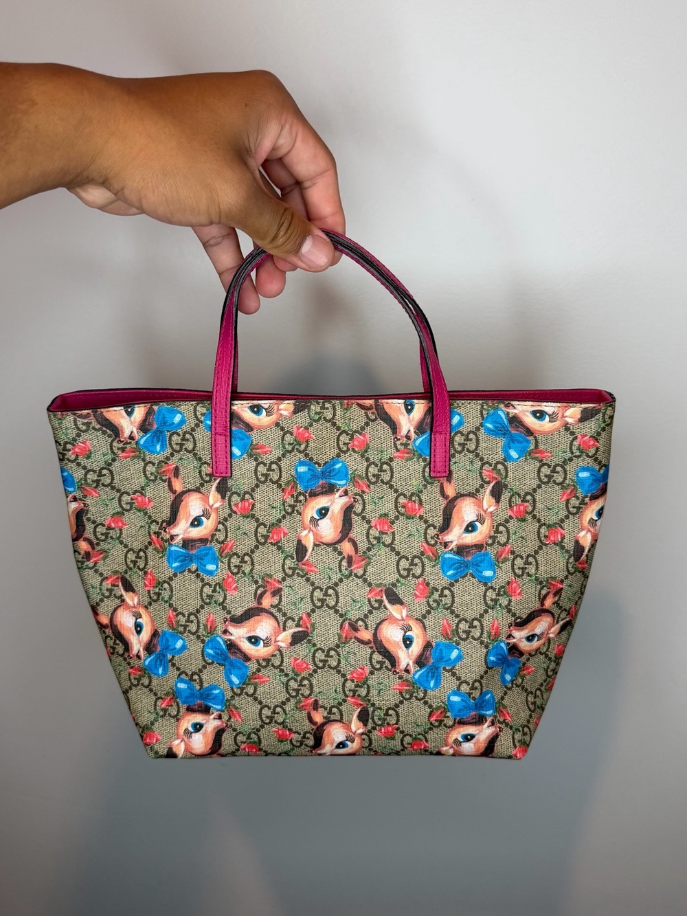 Gucci Multicolor GG Deer Print Cloth